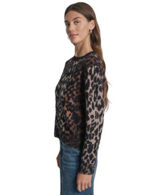Women's Leopard Print Sweater