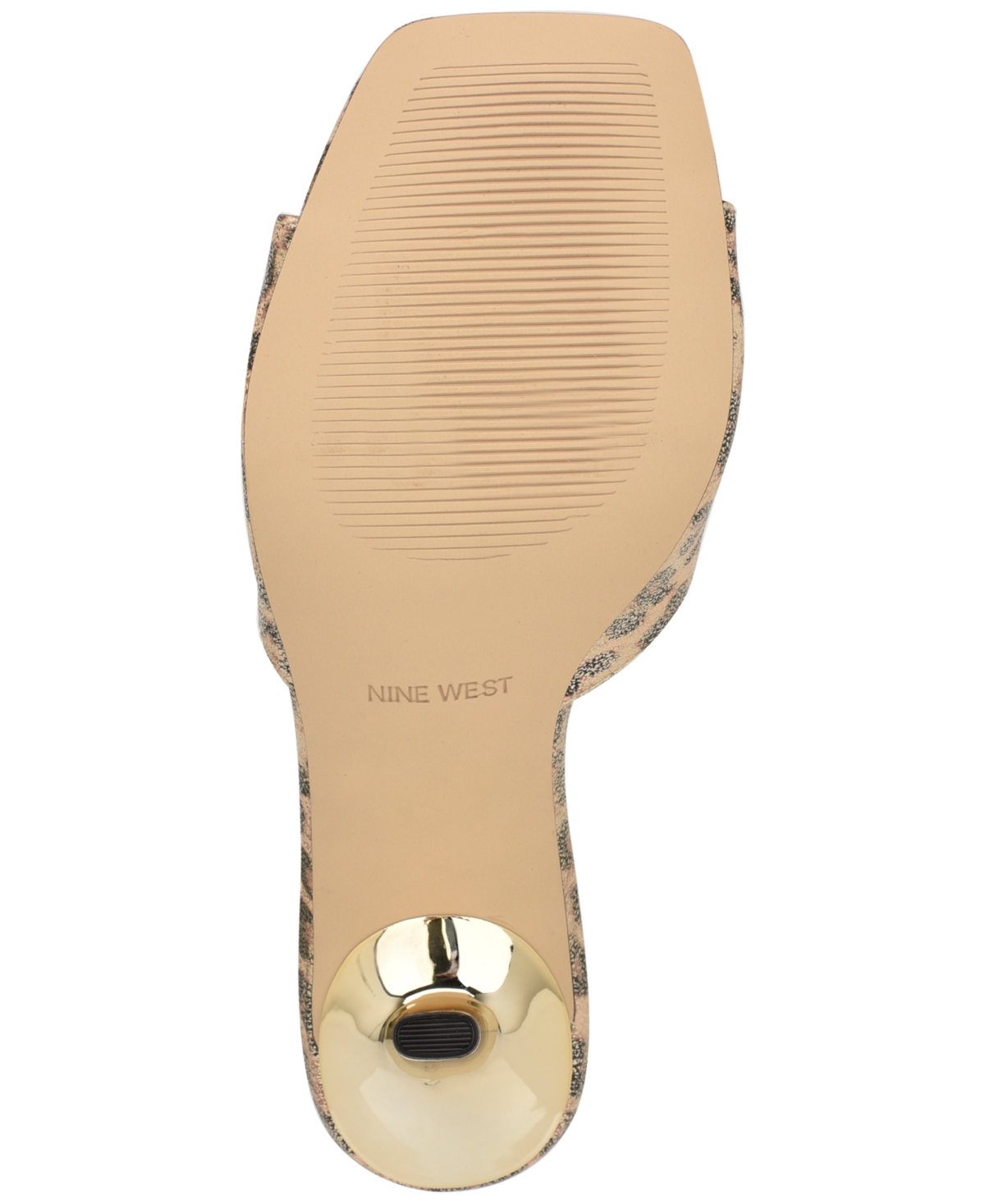 Nine West Women's Disko Square Toe Stiletto Sandals In Gold