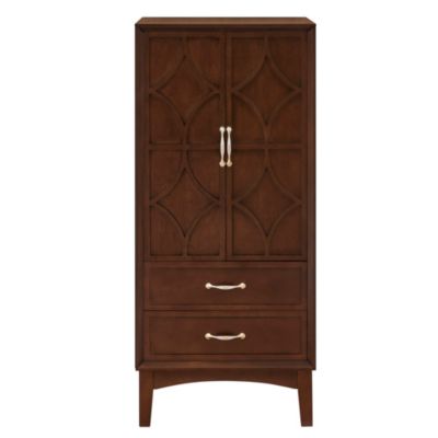 53.5" Tall Kitchen Pantry Storage Cabinet Mid Century Modern Sideboard Buffet Cabinet