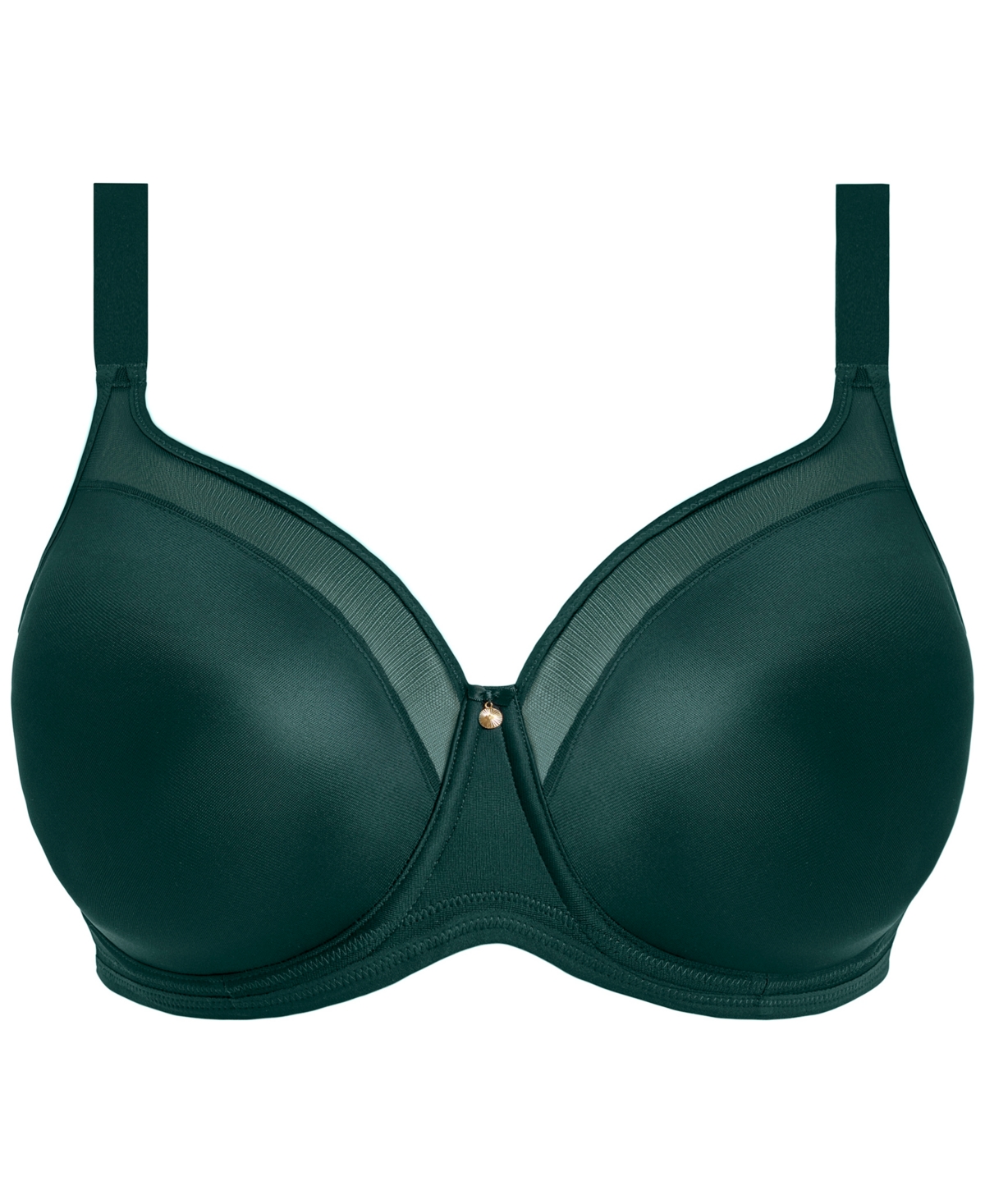 Elomi Plus Size Smooth Underwire Moulded Non Padded Bra El4301 In Green