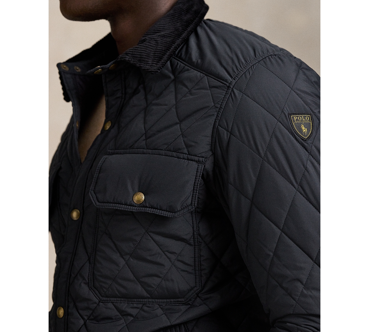 Polo Ralph Lauren Men's Big & Tall Beaton Quilted Snap-Front Jacket