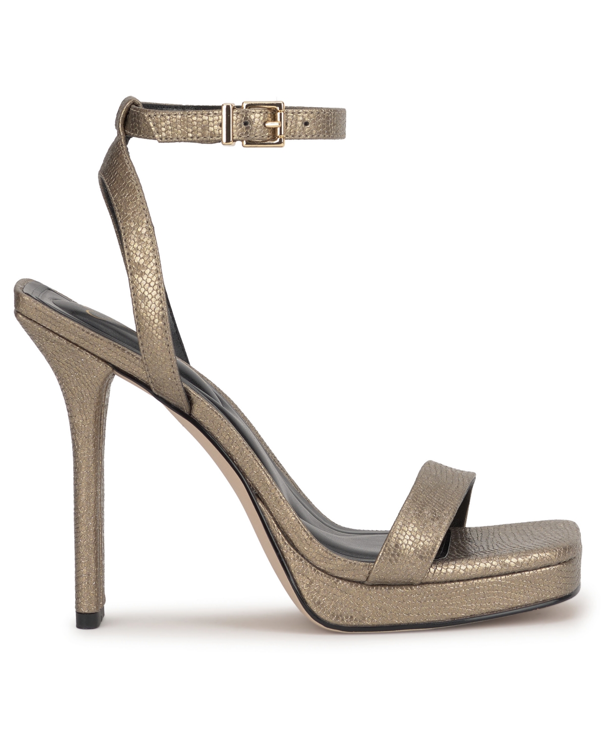 Jessica Simpson Adonia Ankle Strap Platform Sandal In Gray