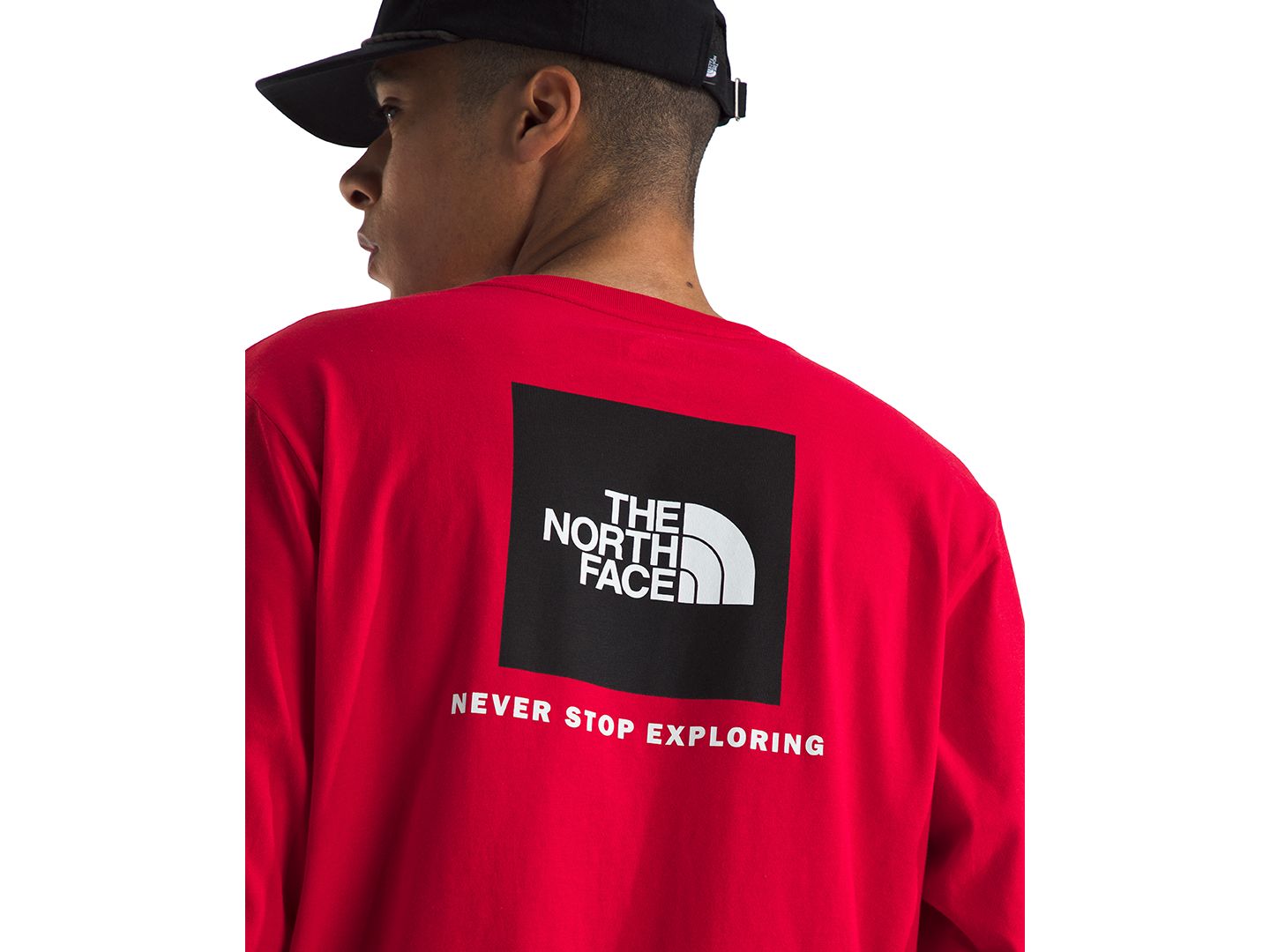 Мужская футболка The North Face Evolution Box Long Sleeve, цвет: Снежный тёмно-синий — фото 6