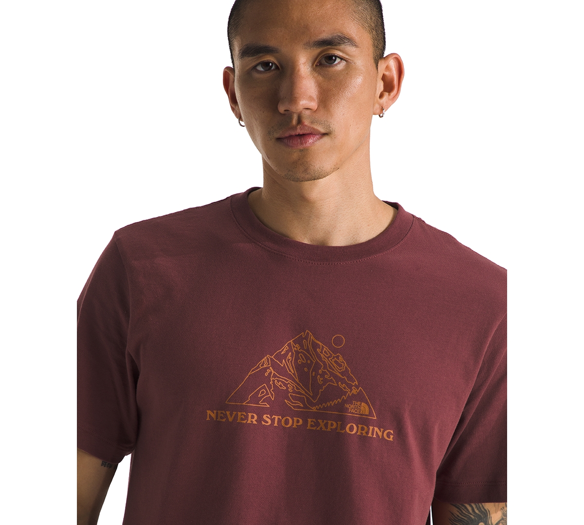 The North Face Men's Evolution Base Short Sleeve Graphic T-shirt In Red