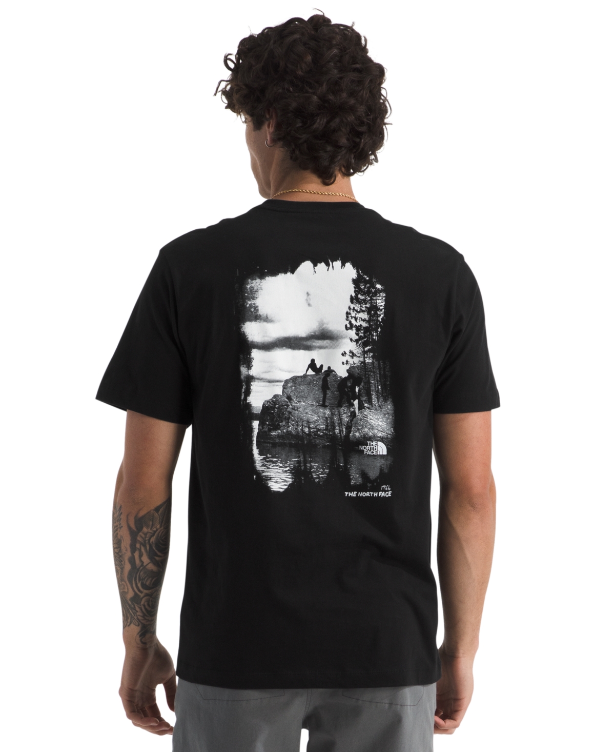 The North Face Men's Evolution Nature Exposure Short Sleeve Graphic T-shirt In Black