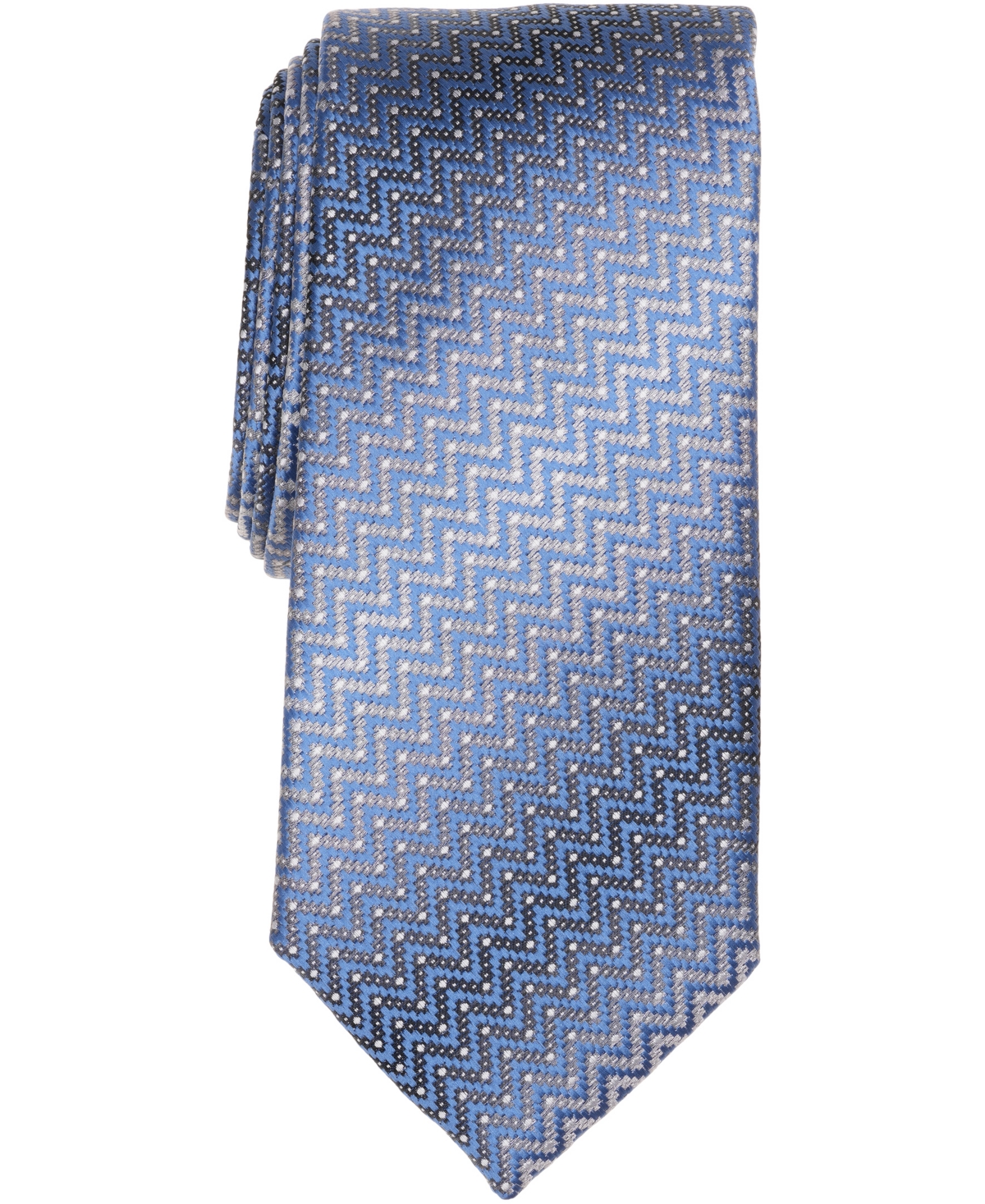 Perry Ellis Portfolio Men's Paynter Geo-pattern Classic Tie In Blue