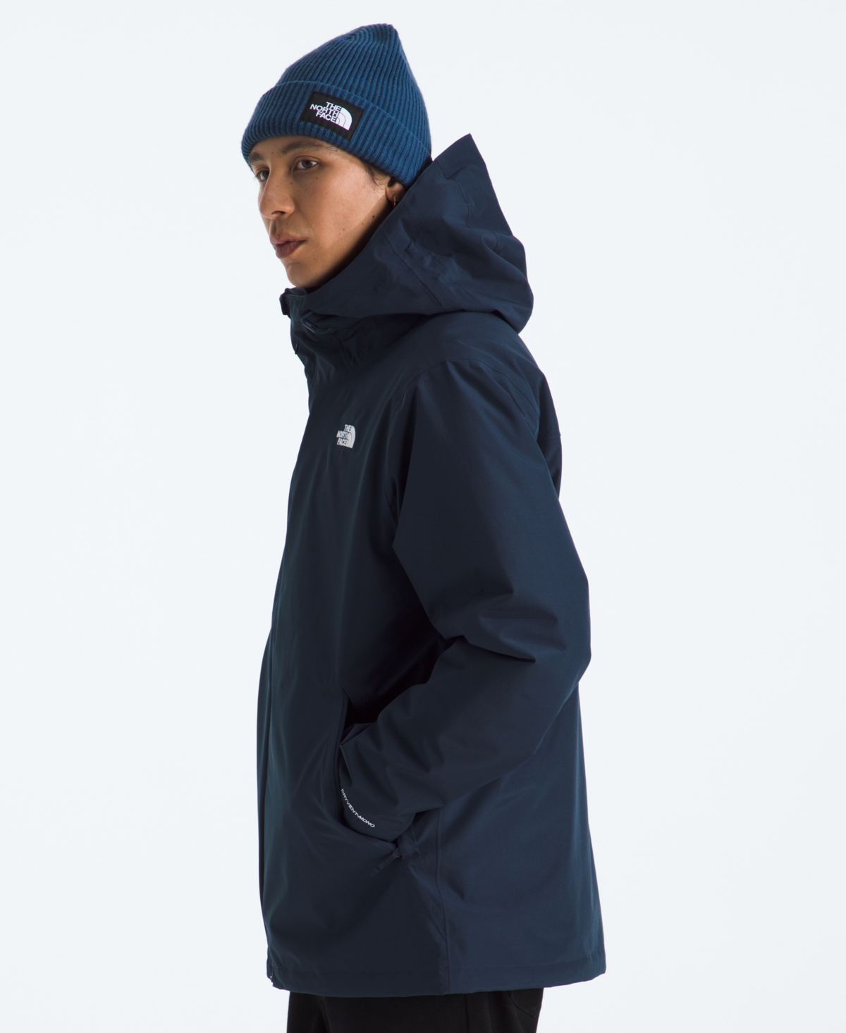 The North Face Mens  Carto Mono Triclimate Hooded Jacket In Blue