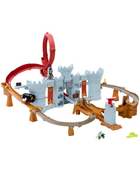 Детские игрушки Hot Wheels 1:64 Scale Mario Kart Bowser's Castle Track Set
