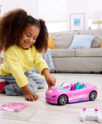 RC Barbie Convertible Toy Car