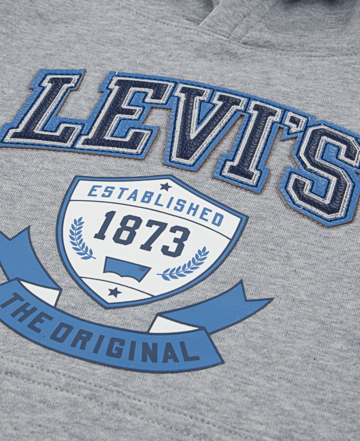 Levi's Boys 4-7 Authentic Prep Pullover Hoodie In Gray
