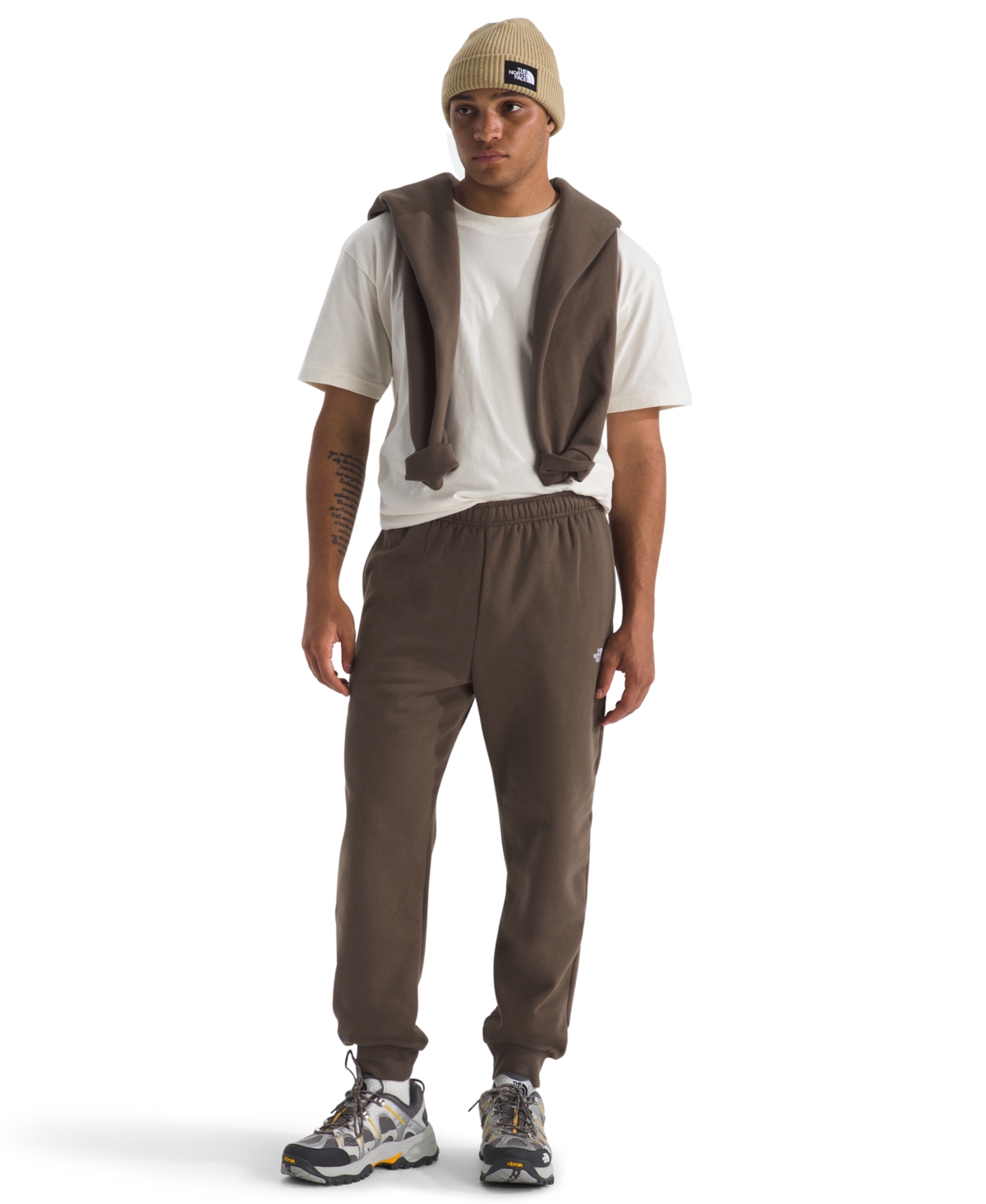 The North Face Men's Evolution Simple Dome Joggers In Brown