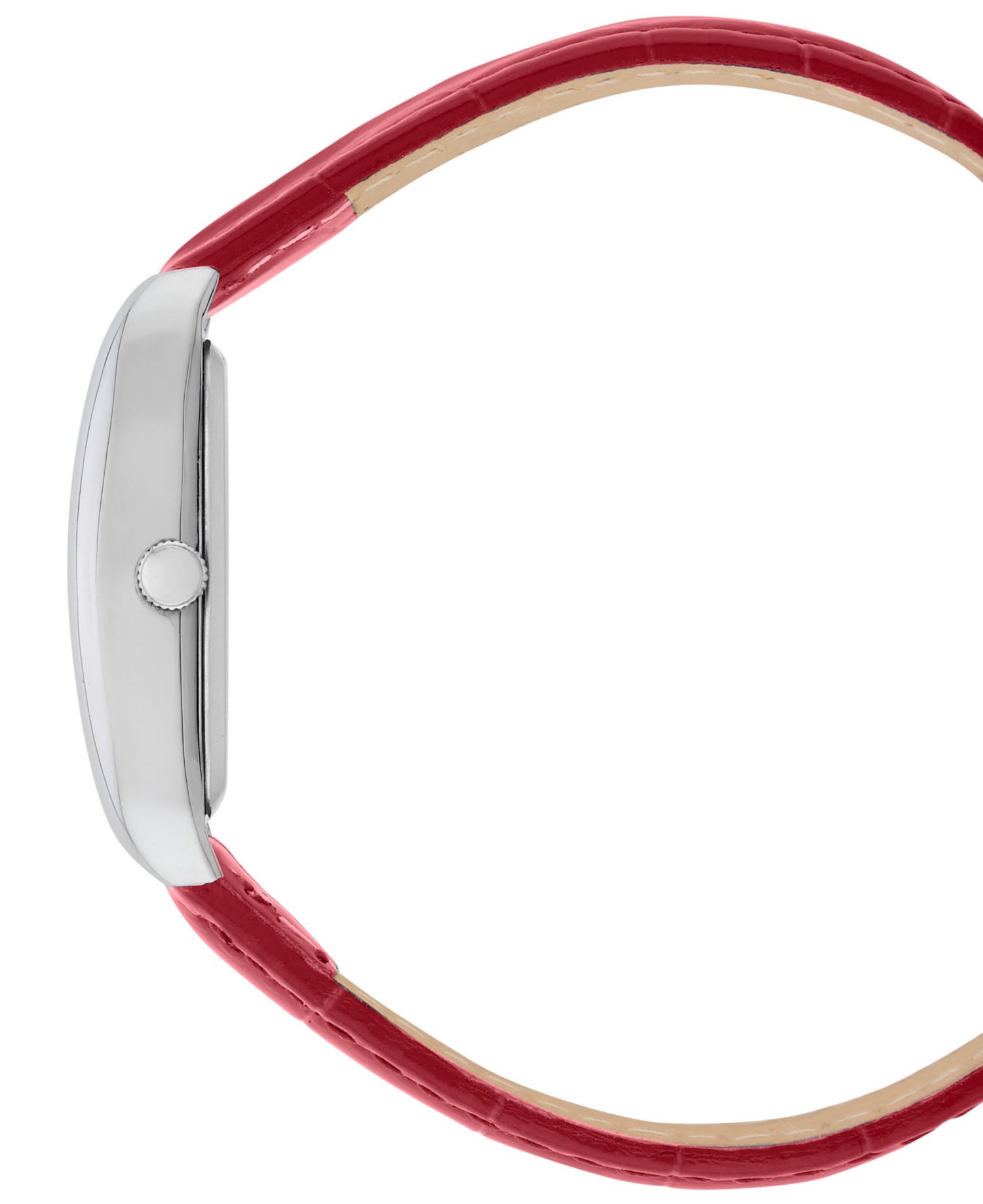 Women's Modena Red Leather Strap Watch, 22mm