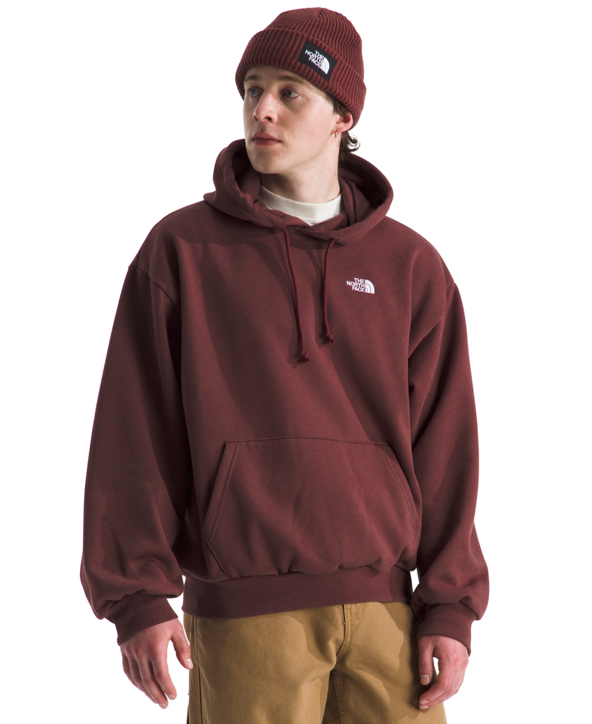 The North Face Men's Evolution Simple Dome Oversized Hoodie In Red