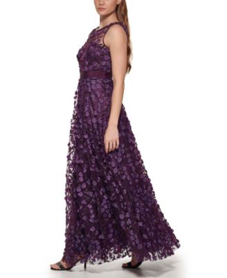 Women's Tiered Floating Flowers Dress