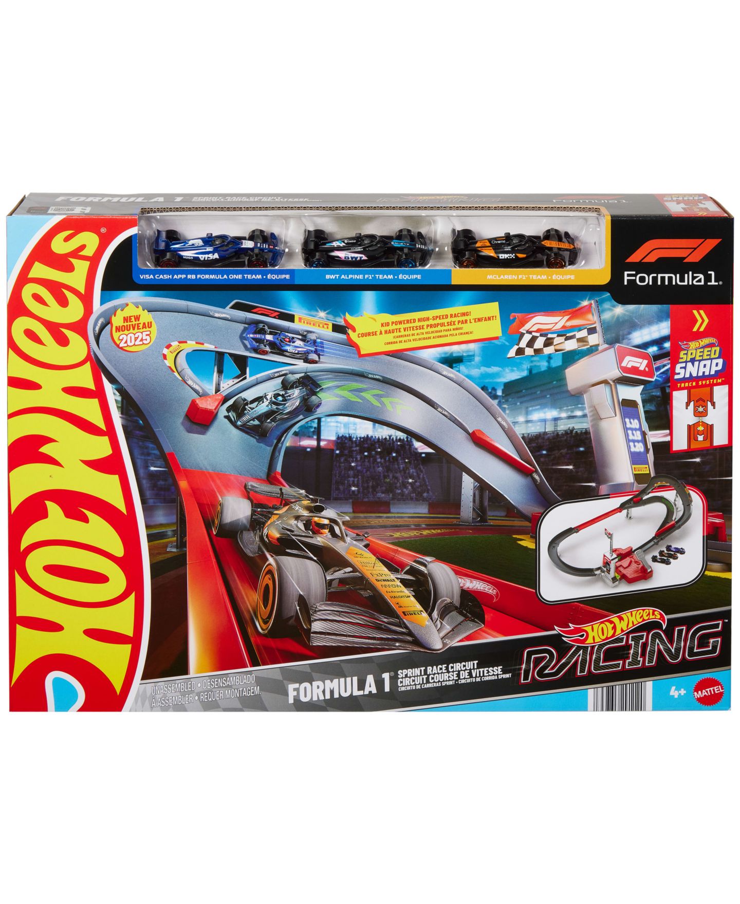 Детские игрушки Hot Wheels 1:64 Scale Formula 1 Sprint Race Circuit Track Set — фото 6