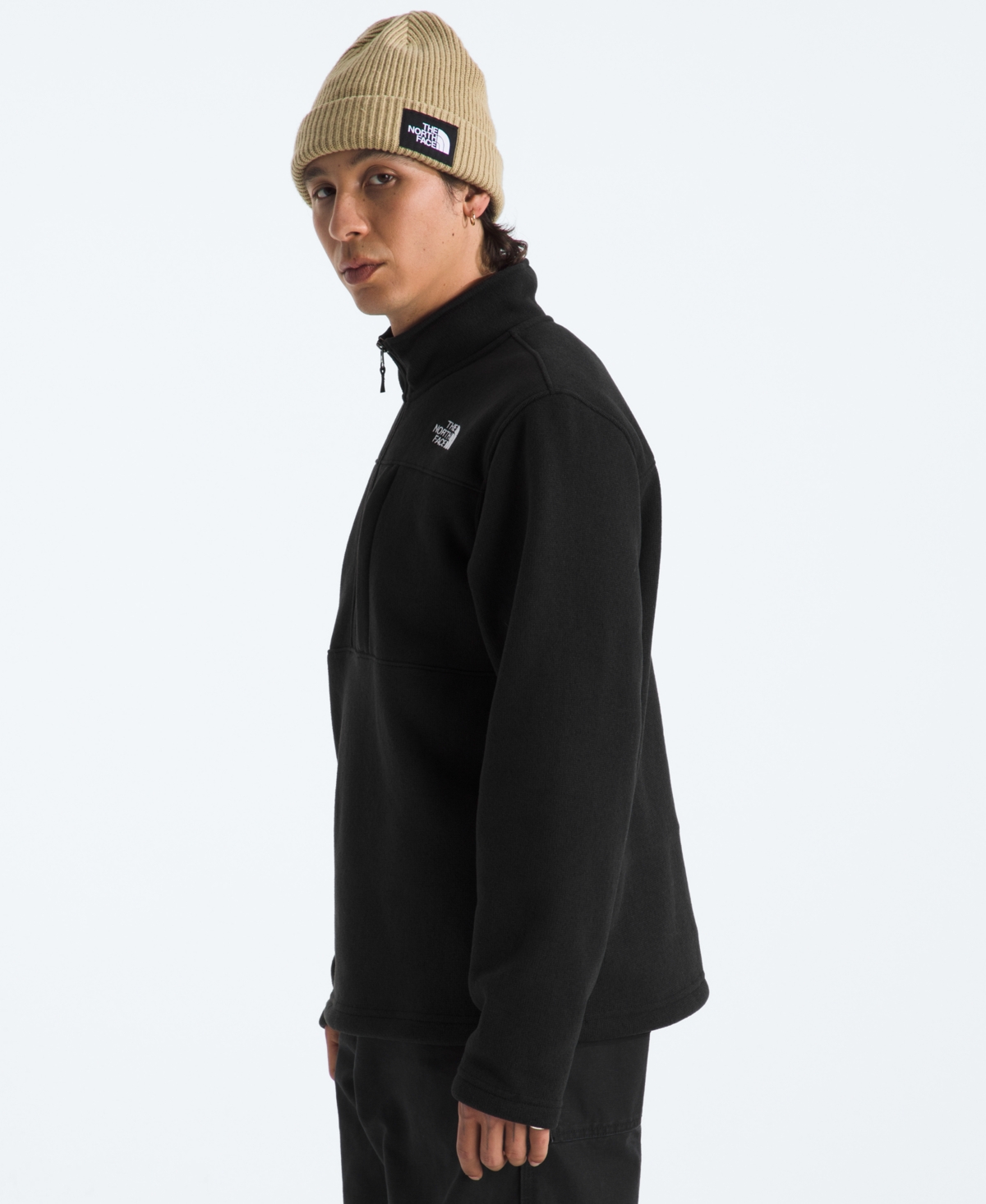 The North Face Men's Gordon Lyons Quarter Zip Jacket In Black