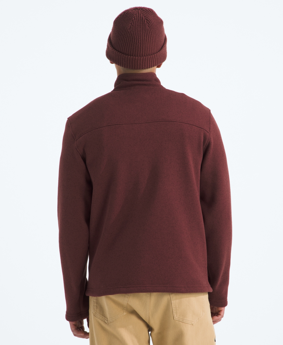 The North Face Men's Gordon Lyons Quarter Zip Jacket In Red