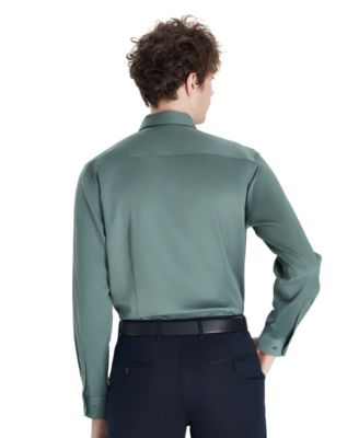 Men's Sateen Solid Dress Shirt