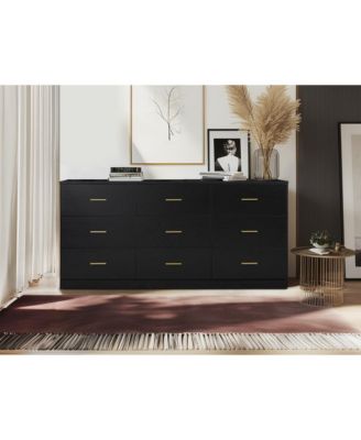 CASAINC 9-Drawer Modern Wide Storage Cabinet Dresser