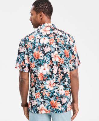 Men's Midnight Blooms Silk Shirt