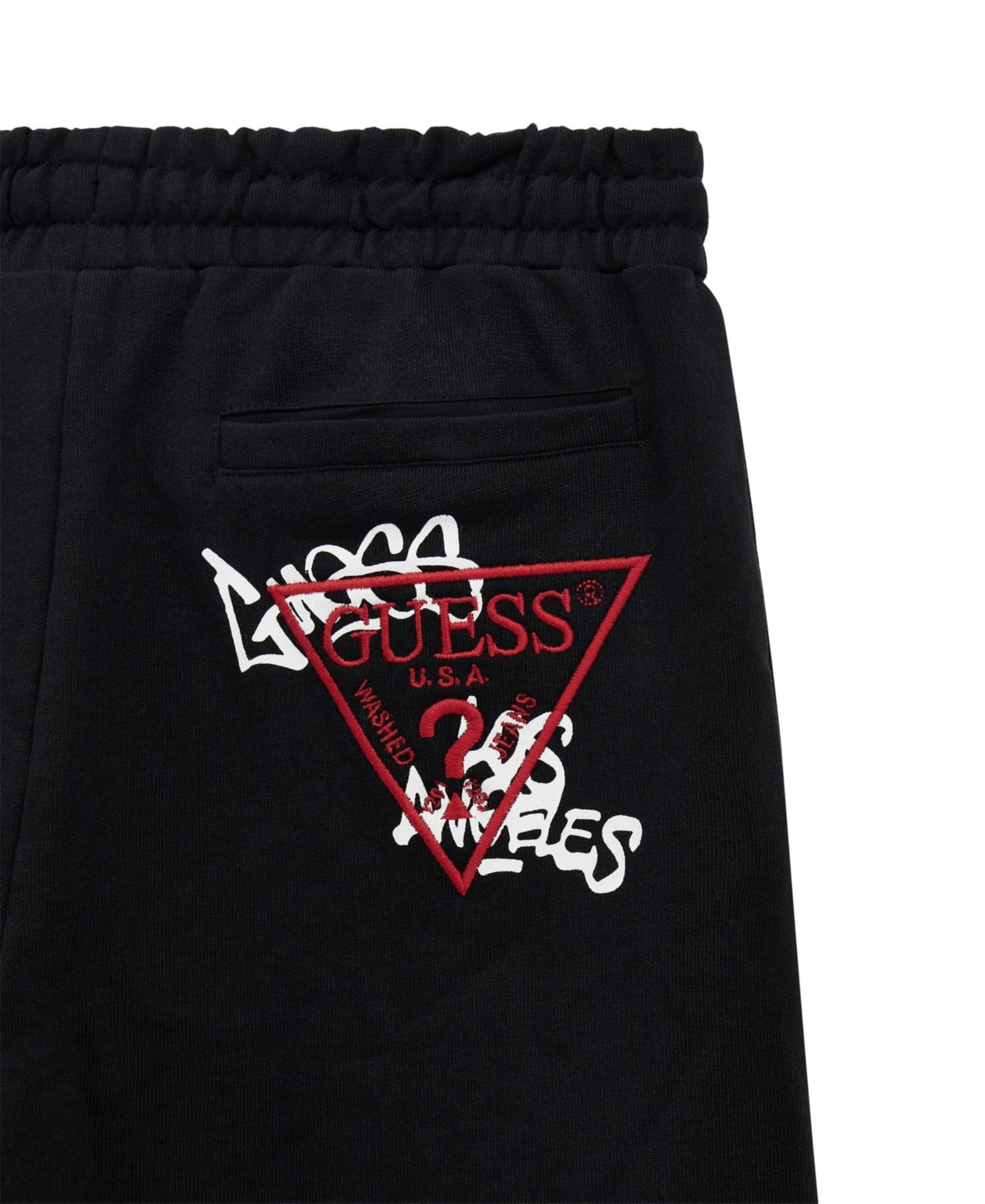 Guess Big Boys Pull On French Terry Sweatpants In Black