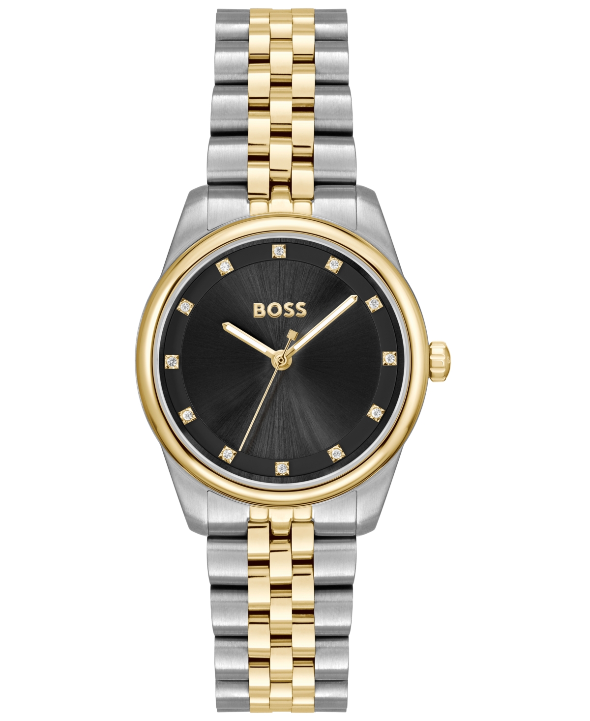 Hugo Boss Women's Graceful Precious Quartz Basic Two Tone Stainless Steel Watch, 32mm