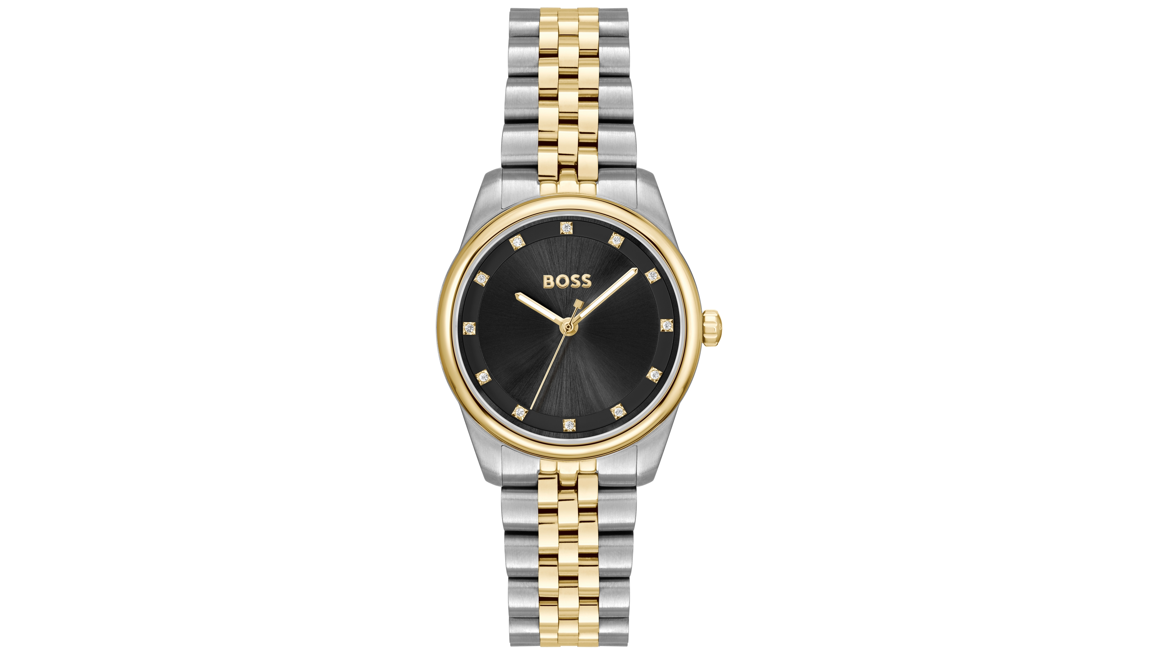 Hugo Boss Women's Graceful Precious Quartz Basic Two Tone Stainless Steel Watch, 32mm
