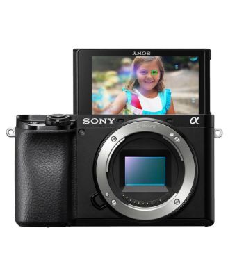 Alpha a6100 Mirrorless Digital Camera Body - Bundle With Camera Case, 32GB SDHC Card, Card Reader, LCD Protector Cover, Cleaning Kit, Mac