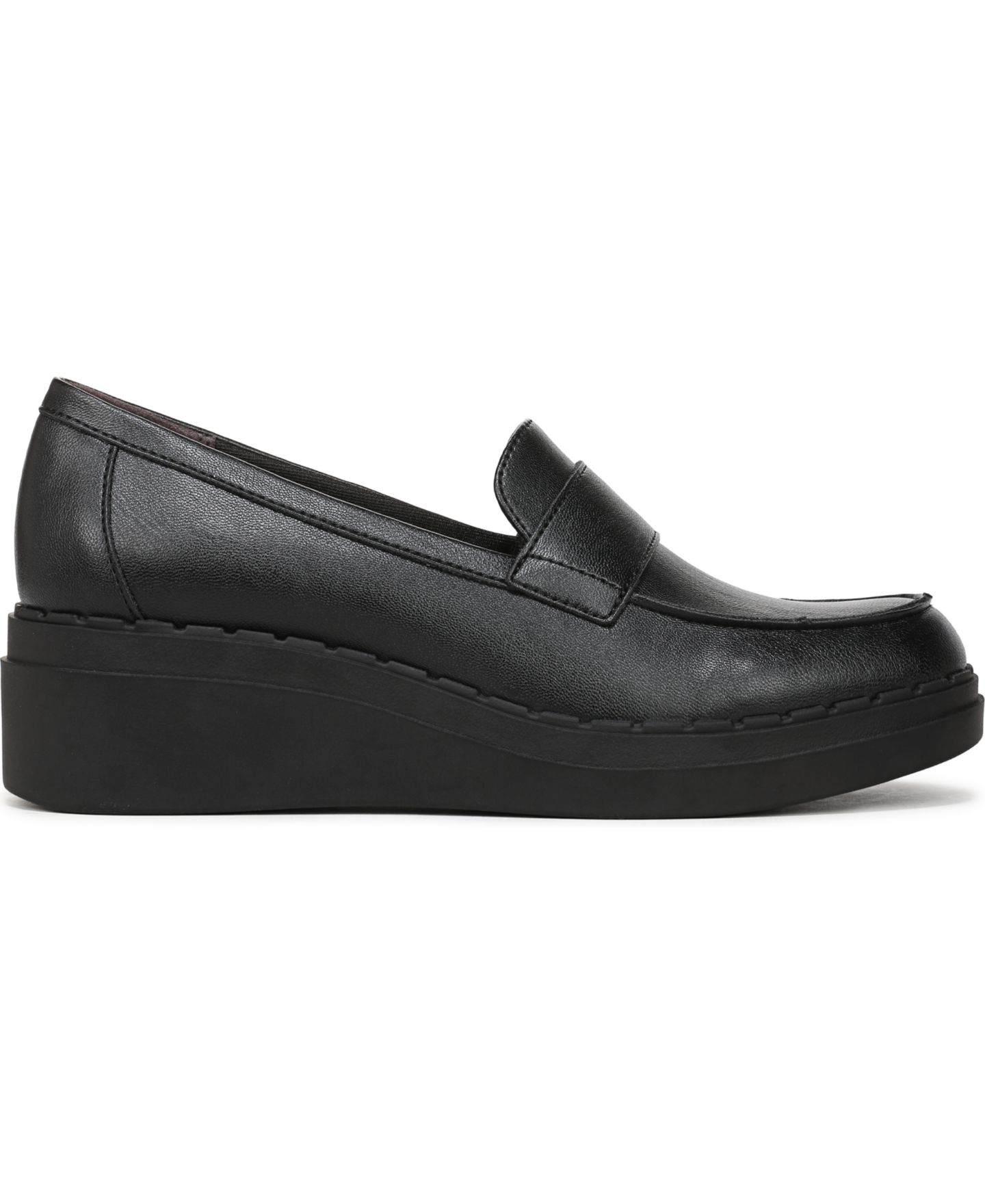 Женские туфли LifeStride Dolce Wedge Loafer, цвет: Чёрная искусственная кожа — фото 2