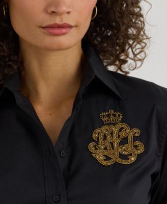 Petite Classic Fit Point Collar Shirt