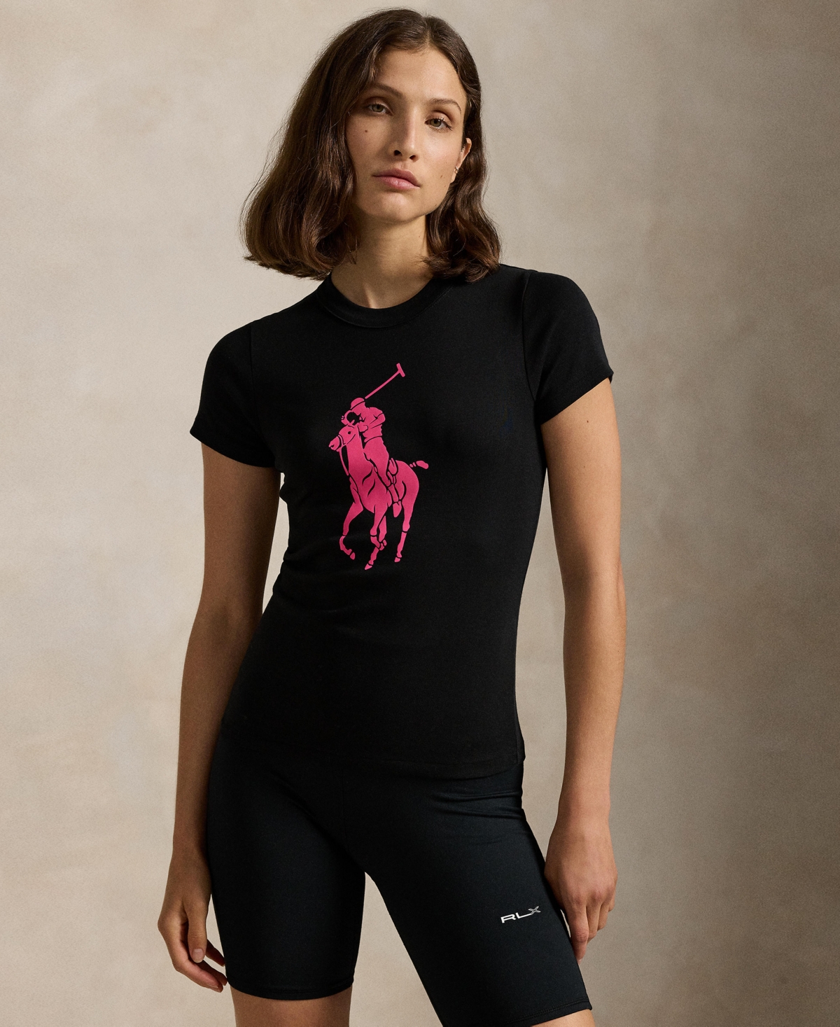 Polo Ralph Lauren Women's Pink Pony Crewneck T-Shirt