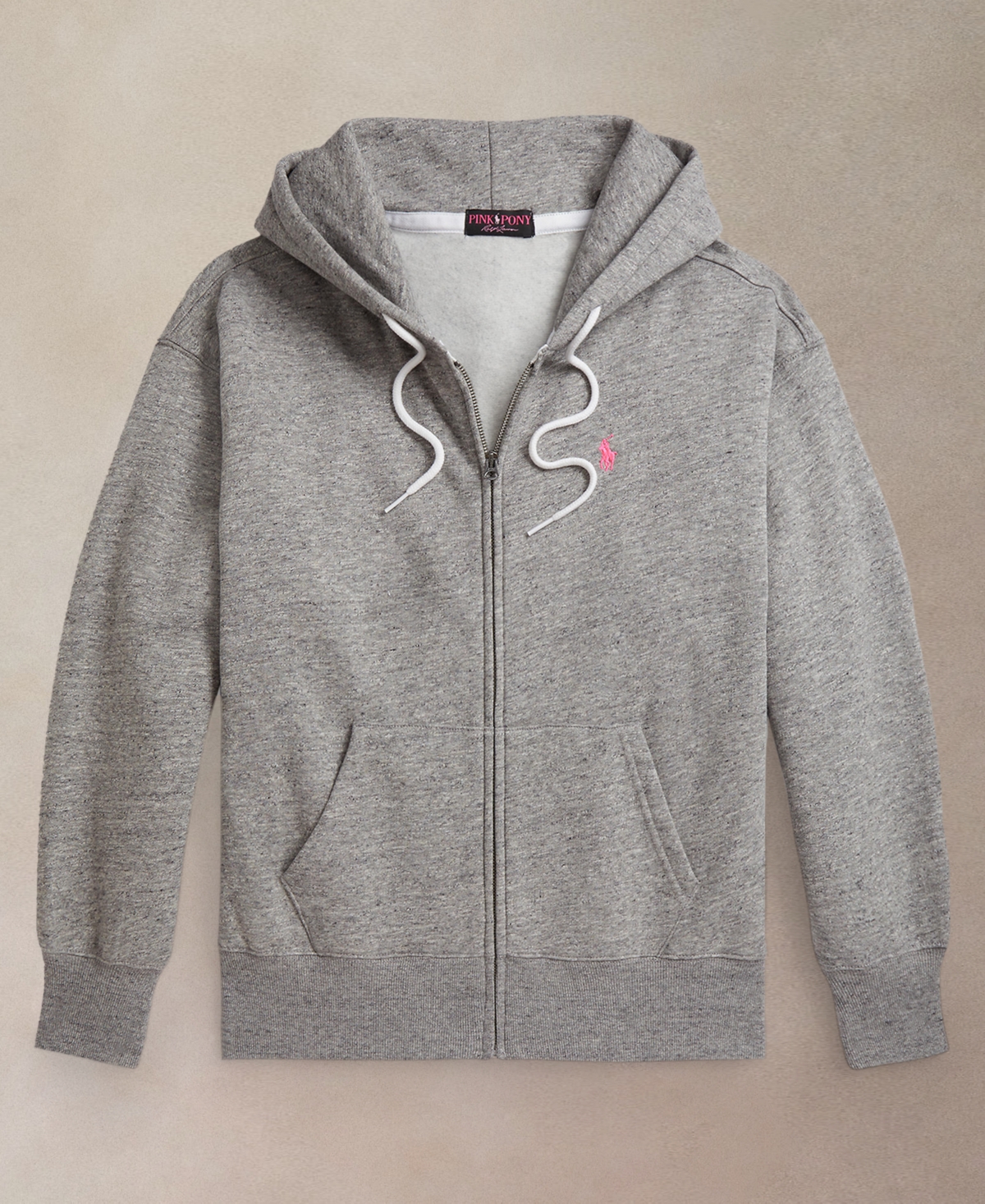 Polo Ralph Lauren Women's Pink Pony Full-Zip Hoodie