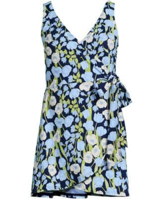 Women's Side Tie Mini Swim Dress Swimsuit