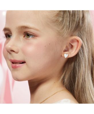 Petit Love Studs in White