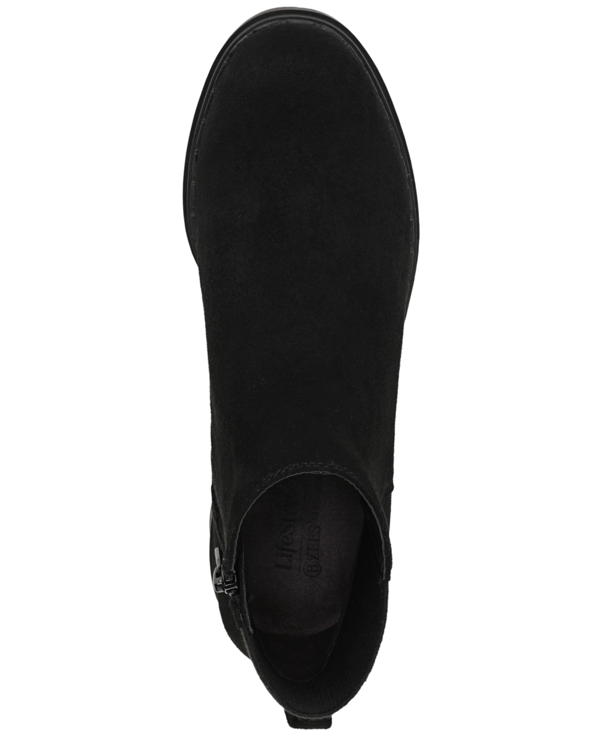 Lifestride Women's Dubliner Wedge Zip Short Boots In Black