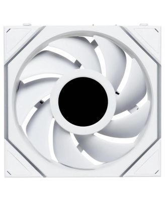 UNI FAN TL Wireless 1.6" LCD 120mm ARGB Case Fan with Controller, White, 3-Pack