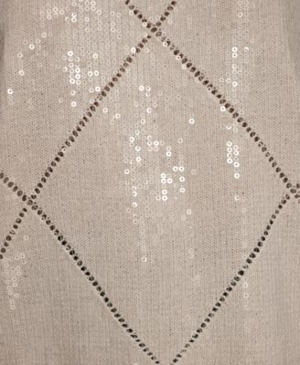 Women's Short Sleeve Sequin Sweater