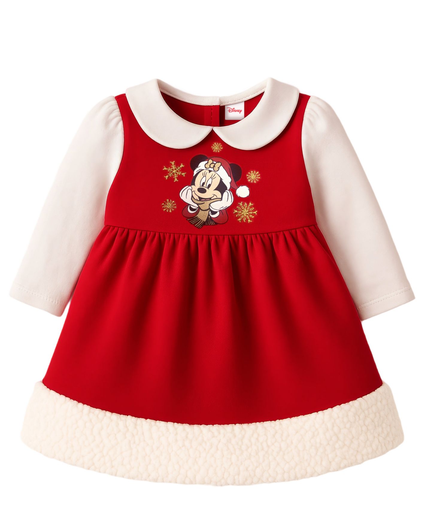 Детский праздничный комплект Disney Minnie Mouse для девочки: платье, колготки и шапочка — фото 2