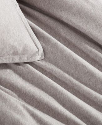 Melange Tencel Jersey 3 Piece Duvet Cover Set, Queen