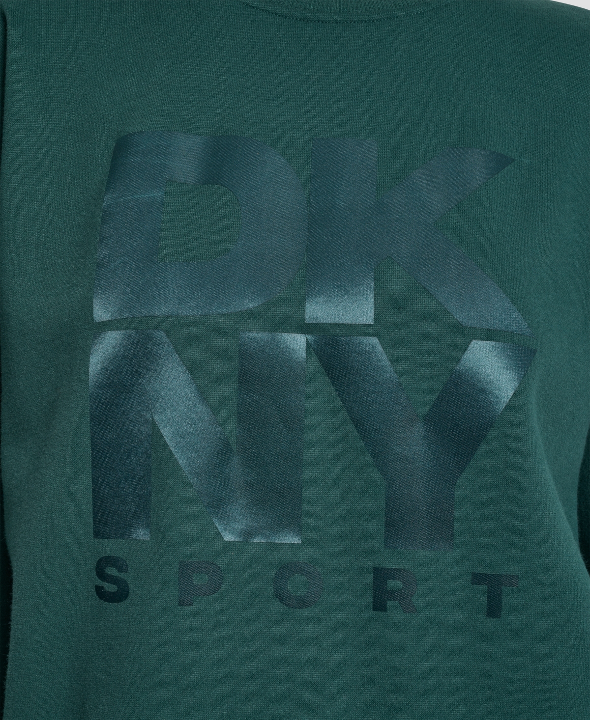 Dkny Women's Transfer Logo Crew Neck Sweatshirt