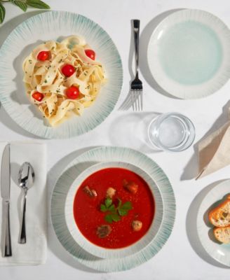 Laguna Aqua 12 Pc. Dinnerware Set, Service for 4