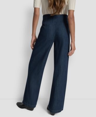 Petite High Rise Pleated Trouser