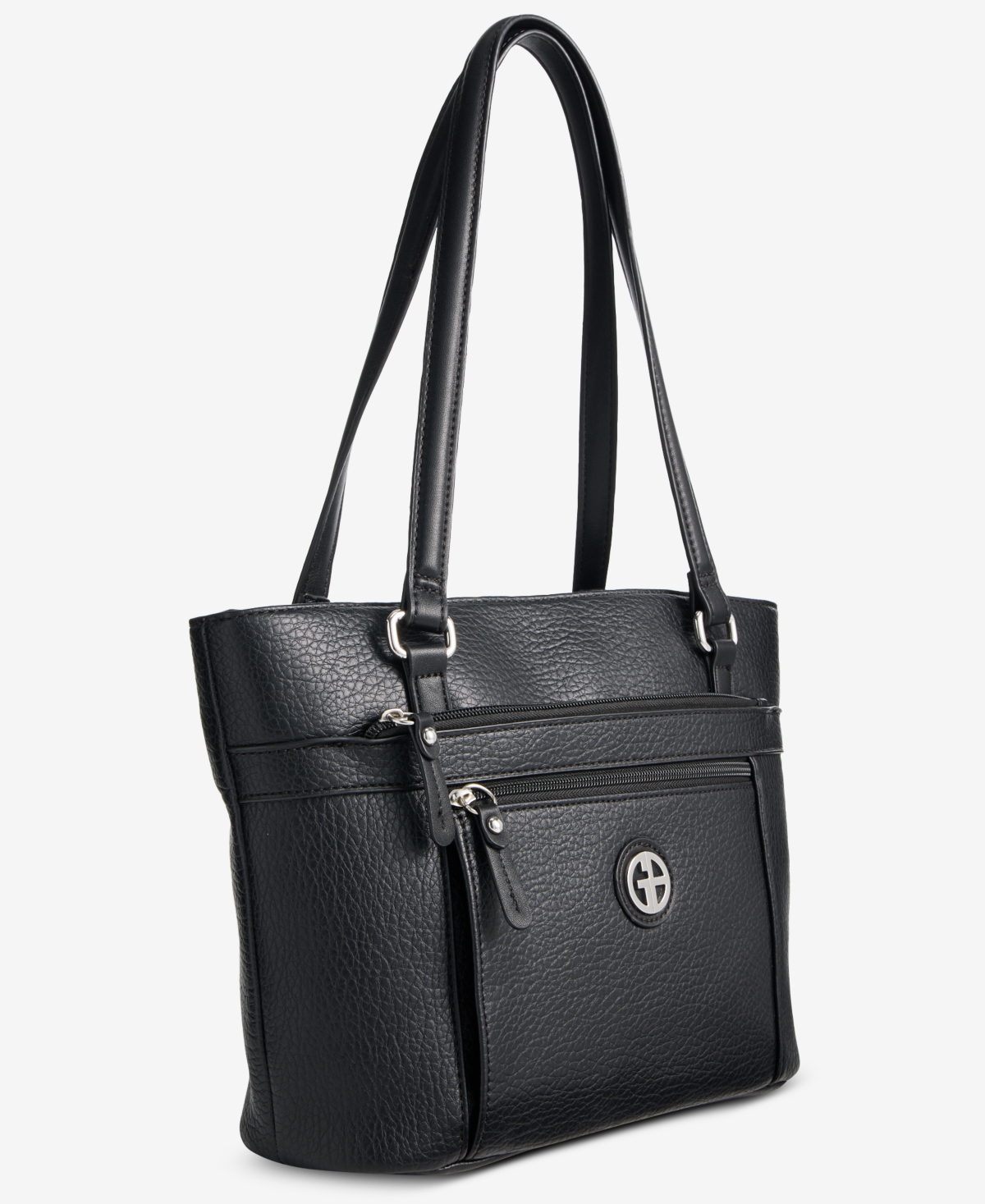 Giani Bernini Large Pebbled Tote Bag, Macy's Exclusive In Black