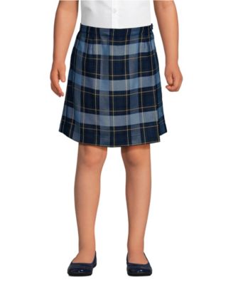 Big Girls Plaid A Line Tab Skort Top of Knee