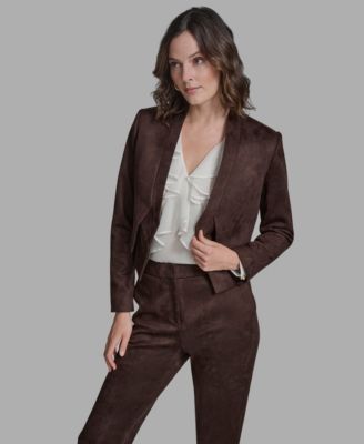 Women's Open-Front Collarless Jacket