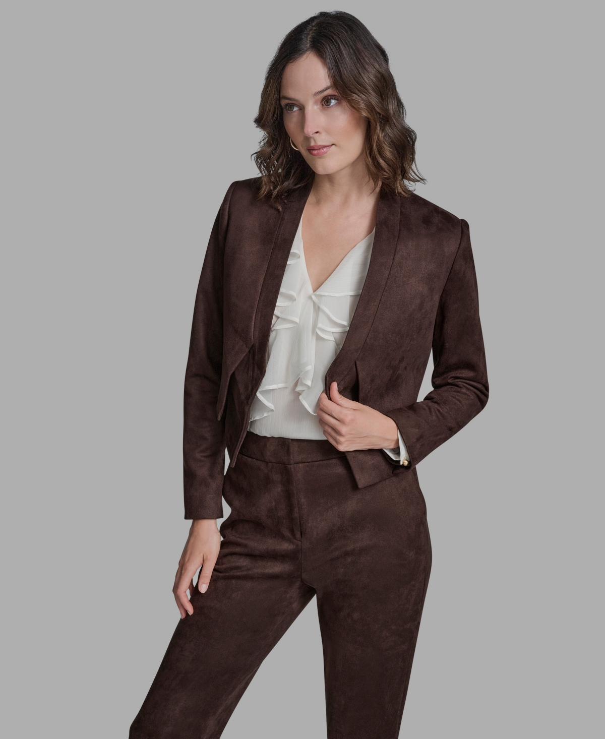 Bcbg Women's Open-Front Long Sleeve Jacket