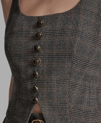 Women's Button-Front Sleeveless Vest