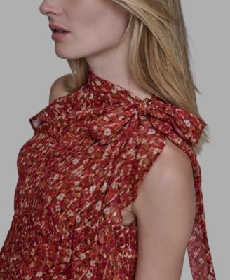 Women's Printed Halter Neck Blouse