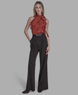 Women's Pleated Wide Leg Pants