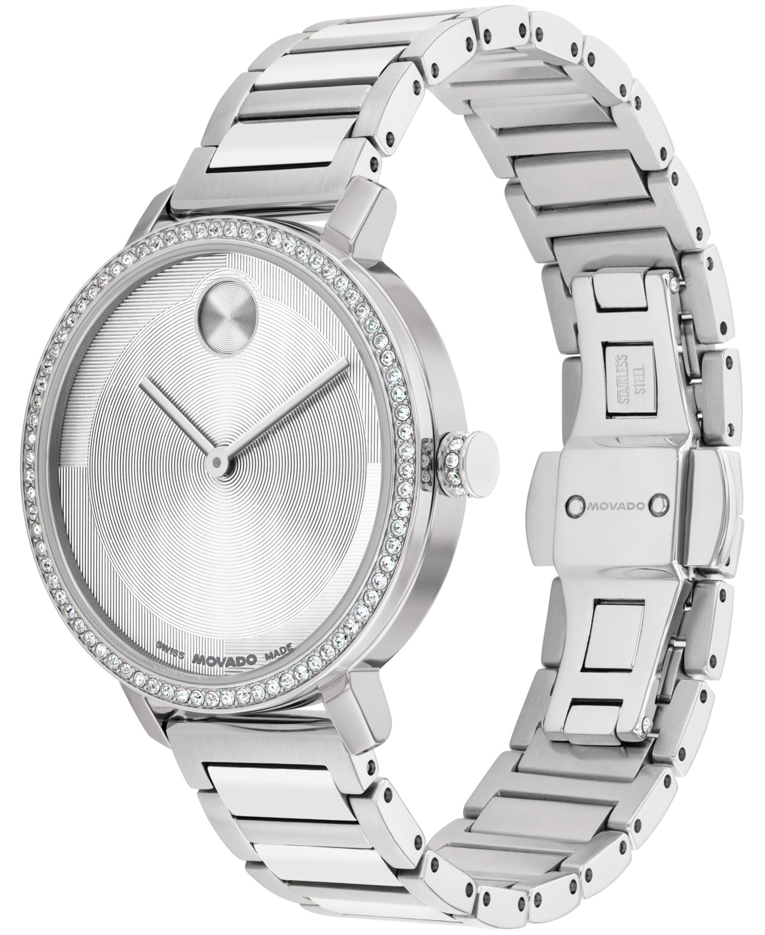 Women's Bold Evolution 2.0 Swiss Quartz Stainless Steel Watch, 34mm